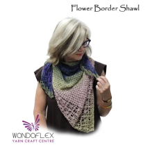 (Flower Border Shawl)
